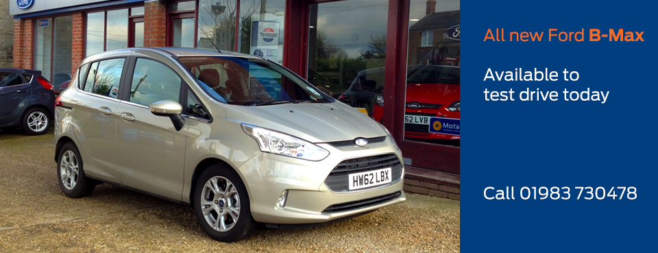 Test drive the all new Ford B-Max today